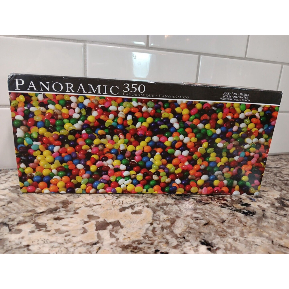 Sealed Box Jolly Jolly Jellies Panoramic 350 Jigsaw Puzzle 18.25 x 7.25